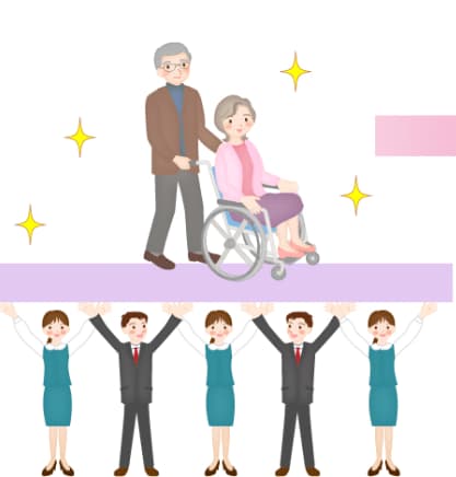 実態に即したイメージ(7人の労働人口が3人を支える長寿化政策後の姿)