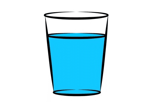 コップに約80%の水が入った画像(再掲)