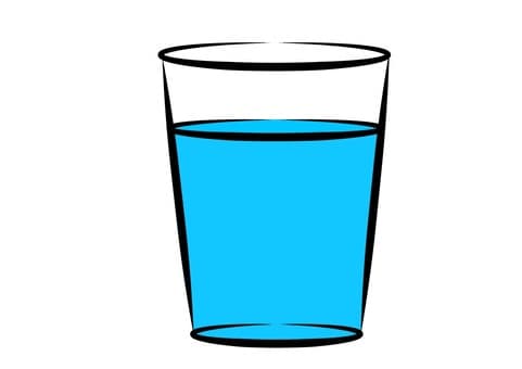 コップに約80%の水が入った画像(筆者によるイメージ図)